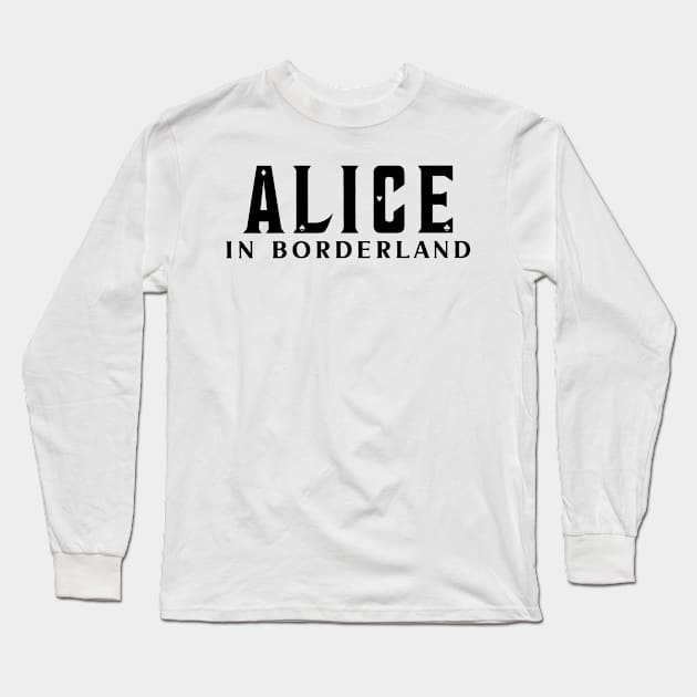 Alice in borderland title black Long Sleeve T-Shirt by CERA23